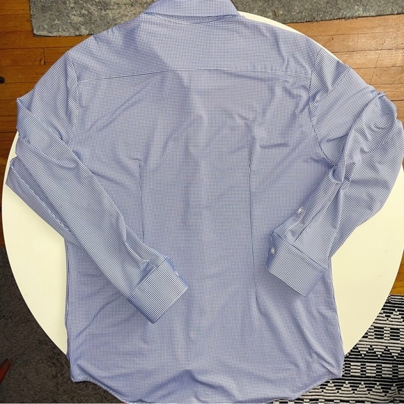 Mizzen+Main Men’s Spinnaker Performance Dress Shirt Blue Trim Fit Size XL - Picture 7 of 7